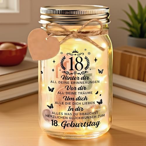 Johiux Geschenke zum 18 Geburtstag Mädchen Junge,LED Flaschenlicht Geldgeschenke Geburtstag 18… – Ansicht 5