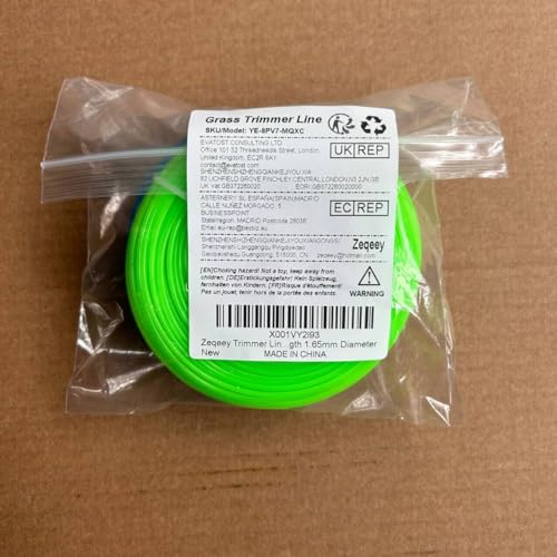 Zeqeey Universal Nylon Replacement Round Trimmer Line Grass Strimmer String Line, Diameter 1.6mm x 100m Length, 2 Roll (Green + Blue) 12 Zeqeey Universal Nylon Replacement Round Trimmer Line Grass Strimmer String Line, Diameter 1.6mm x 100m Length, 2 Roll (Green + Blue) - Image 12