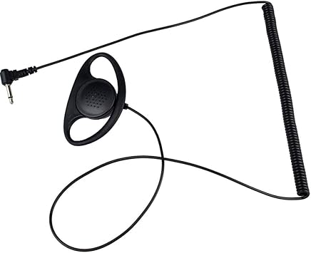 Bomcomi 3.5mm Forma D Recibe Auricular Auricular de s?lo recepci?n del Tubo en Espiral Gancho para la Oreja Auricular ac?stico Bomcomi 3.5mm Forma D Recibe Auricular Auricular de s?lo recepci?n del Tubo en Espiral Gancho para la Oreja Auricular ac?stico