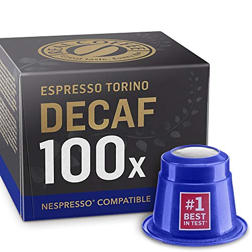 100 Decaf Nespresso Compatible Capsules - Decaffeinated Espresso Torino