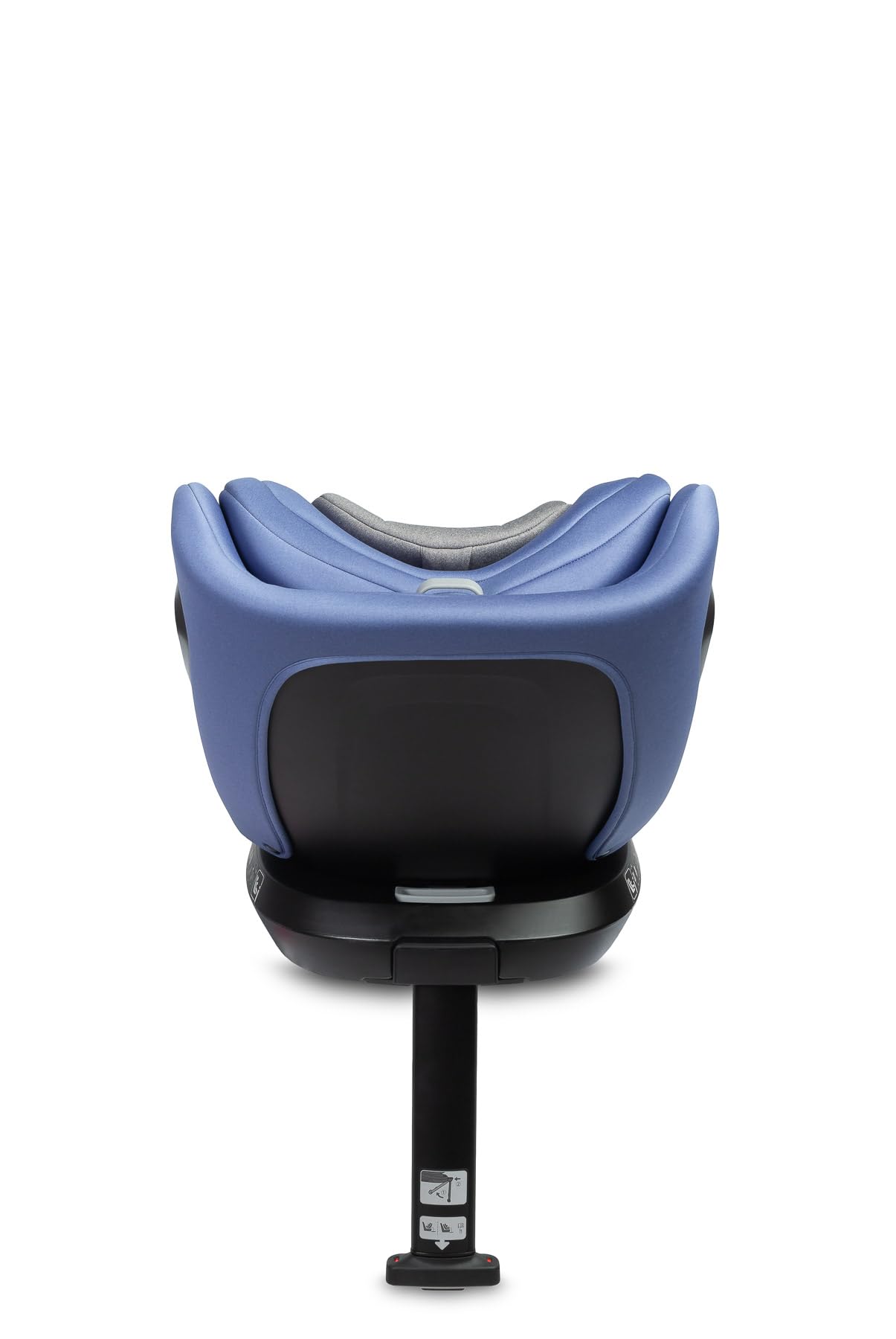 CARETERO - Reboarder 360 Drehbar mit Isofix - 4in1 Babyschale und Kindersitz Auto Gruppe 0-3, für Kinder 40-150 cm, mit Station, verstellbare Rückenlehne, Stützfuß - Bosco Blau