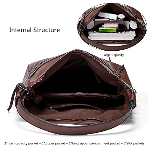 Women Hobo Handbag Shoulder Bag Designer Large Purse Work Shopper Satchel4