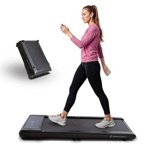 Sportstech sWalk Fold Walking Pad, Klappbares Laufband mit LED-Beleuchtung, App-Steuerung, bis 6 km/h, kompakt mit Transportrollen, leise Treadmill für Zuhause, Home Office & Schreibtisch, bis 120 kg Sportstech sWalk Fold Walking Pad, Klappbares Laufband mit LED-Beleuchtung, App-Steuerung, bis 6 km/h, kompakt mit Transportrollen, leise Treadmill für Zuhause, Home Office & Schreibtisch, bis 120 kg