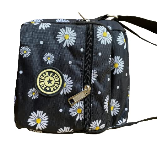 Image of MOMISY Women Mobile Messenger cellphone Bag Ladies Nylon Shoulder Cross Body Long Strap for College, Outing, Travelling, Work