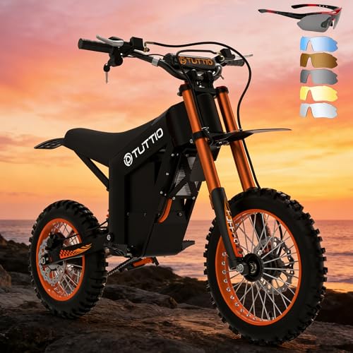 Image of IGC Tuttio Soleil01 Electric Mini Bike for Adults & Teens - 37MPH 14 inch /12 inch Tire Fat Tire Outdoor Ebikes with 2000W & 21AH, 3-Speed Modes Off-Road Motorcycle, 18-43 Miles Range Electric Dirt Bike