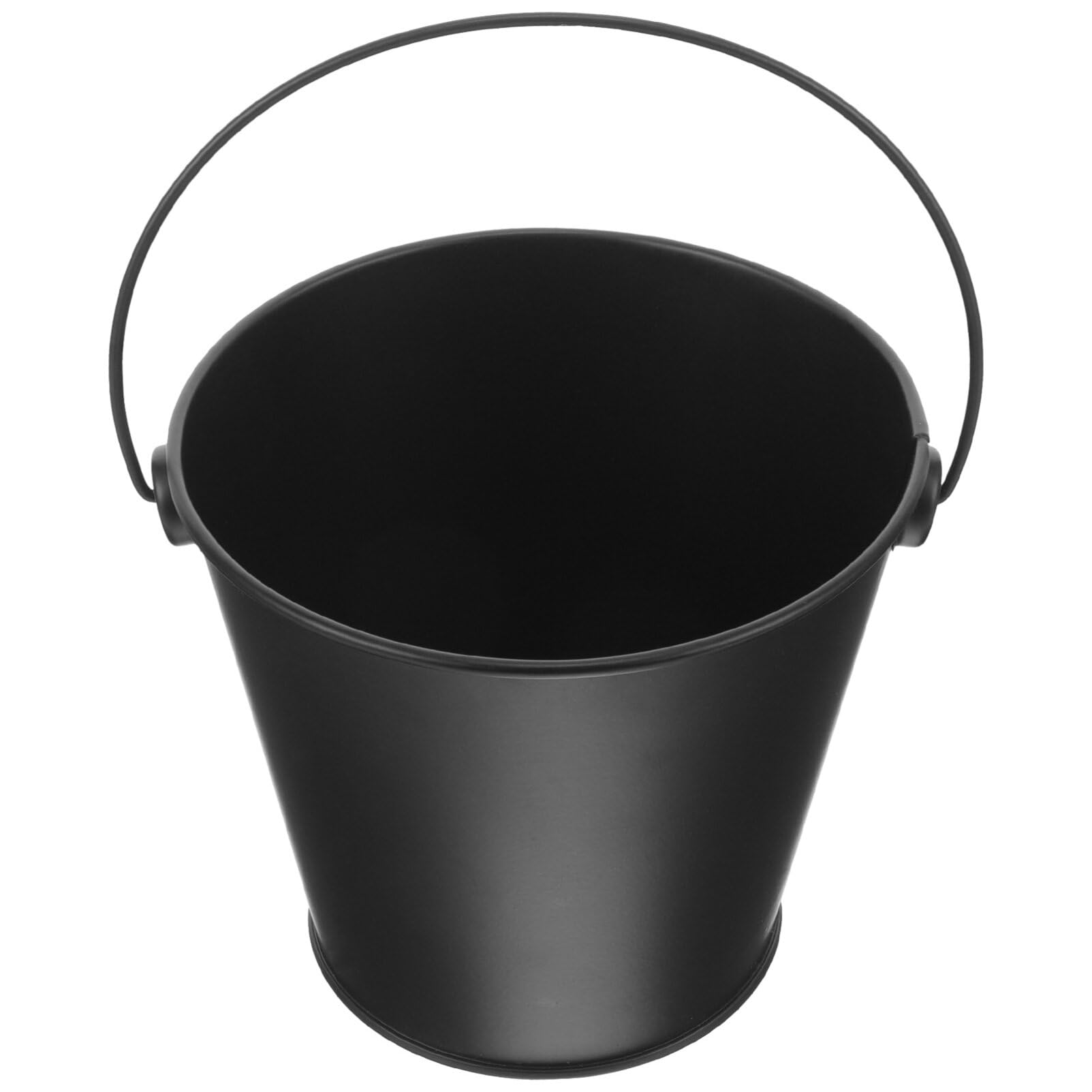 GANAZONO Bucket Grill Drip Grease Bucket Iron Barbecue Bucket Fireplace Ash Bucket Pellet Charcoal Bucket Ash Can Ash Pail for Fireplaces Fire Pits Wood Burning Stoves