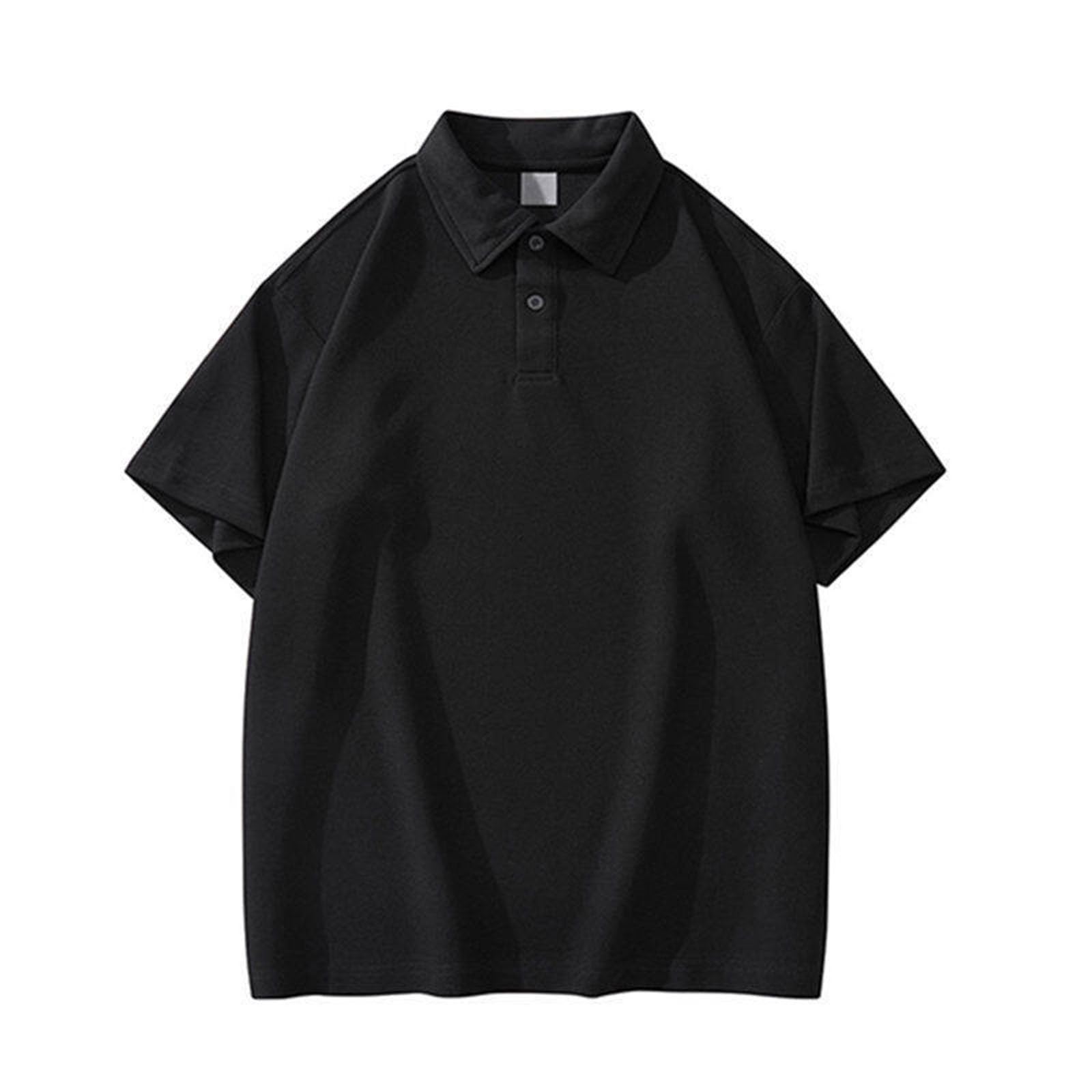 Poloshirts - Camiseta de manga corta para hombre, cuello de solapa, transpirable, ajuste cómodo, capa base para un uso diario cómodo