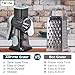 Rotary Cheese Grater with Handle Kitchen Shredder Slicer Grater Slicer Ice Shaver Cheese Vegetable Nuts Potato Zucchini Chocolate 3 Interchangeable Blades (GreyBlue