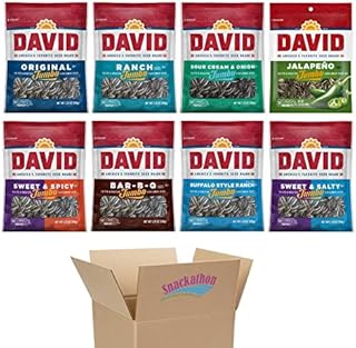 Sunflower Seeds Variety Pack, 8 Essential Flavors, 5.25 Ounce Each, 1 Bag per Flavor