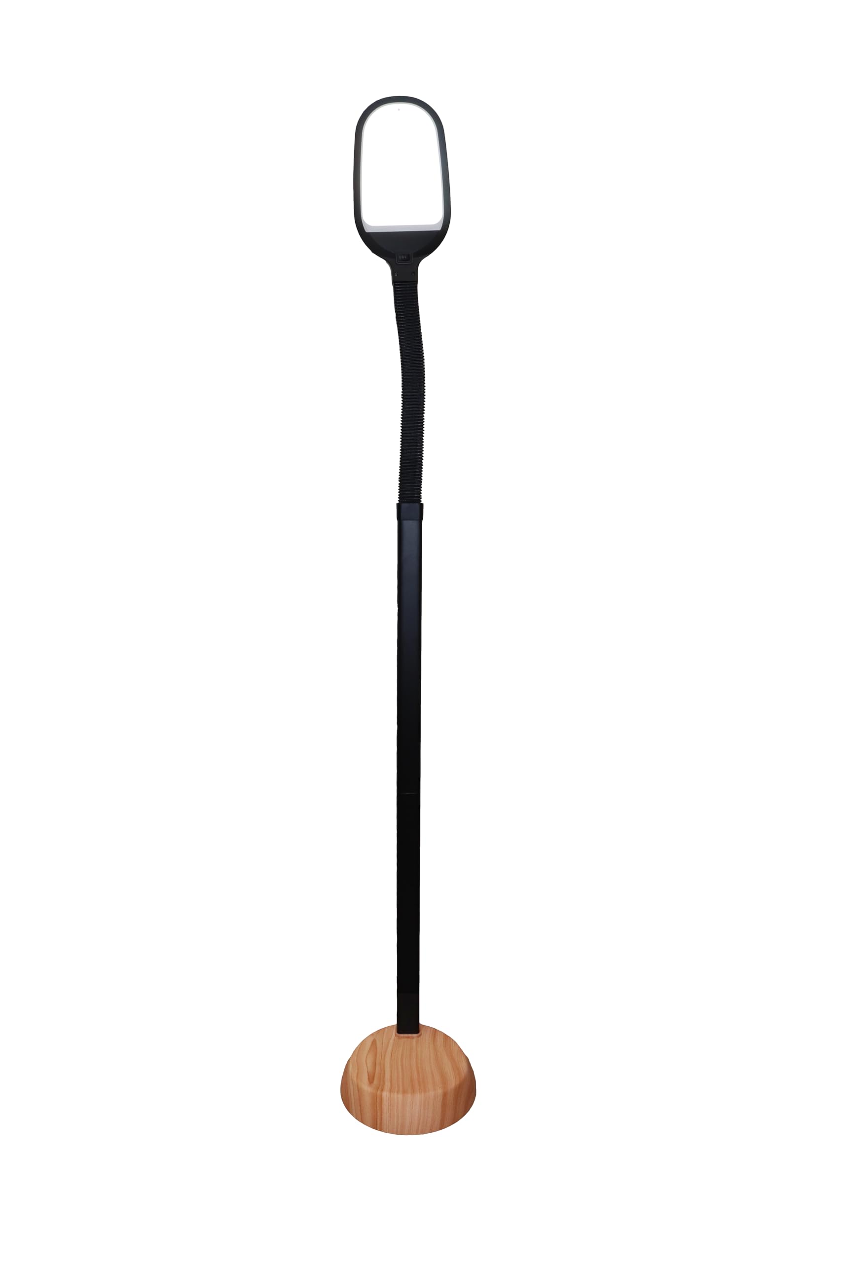 rosch LED-Stehleuchte | LED Stehlampe Tageslichtlampe, Augenschonend, Energiesparend | Flexibler Lampenhals | Buche | ABS, PVC Material