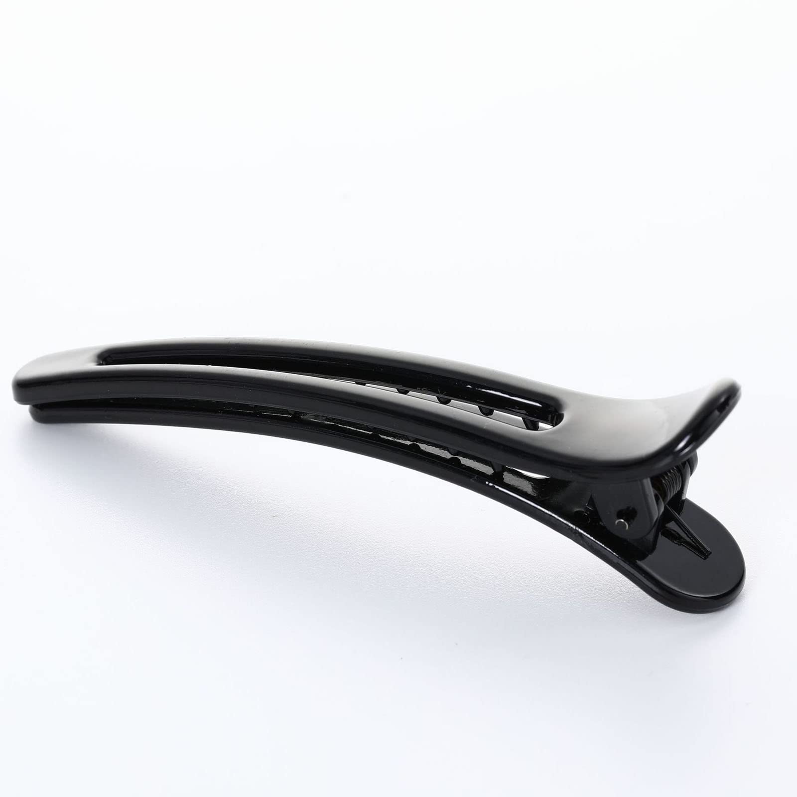 Amazon.co.jp: shefun ダッカール プロ用 lサイズ 大 黒 美容師 業務用