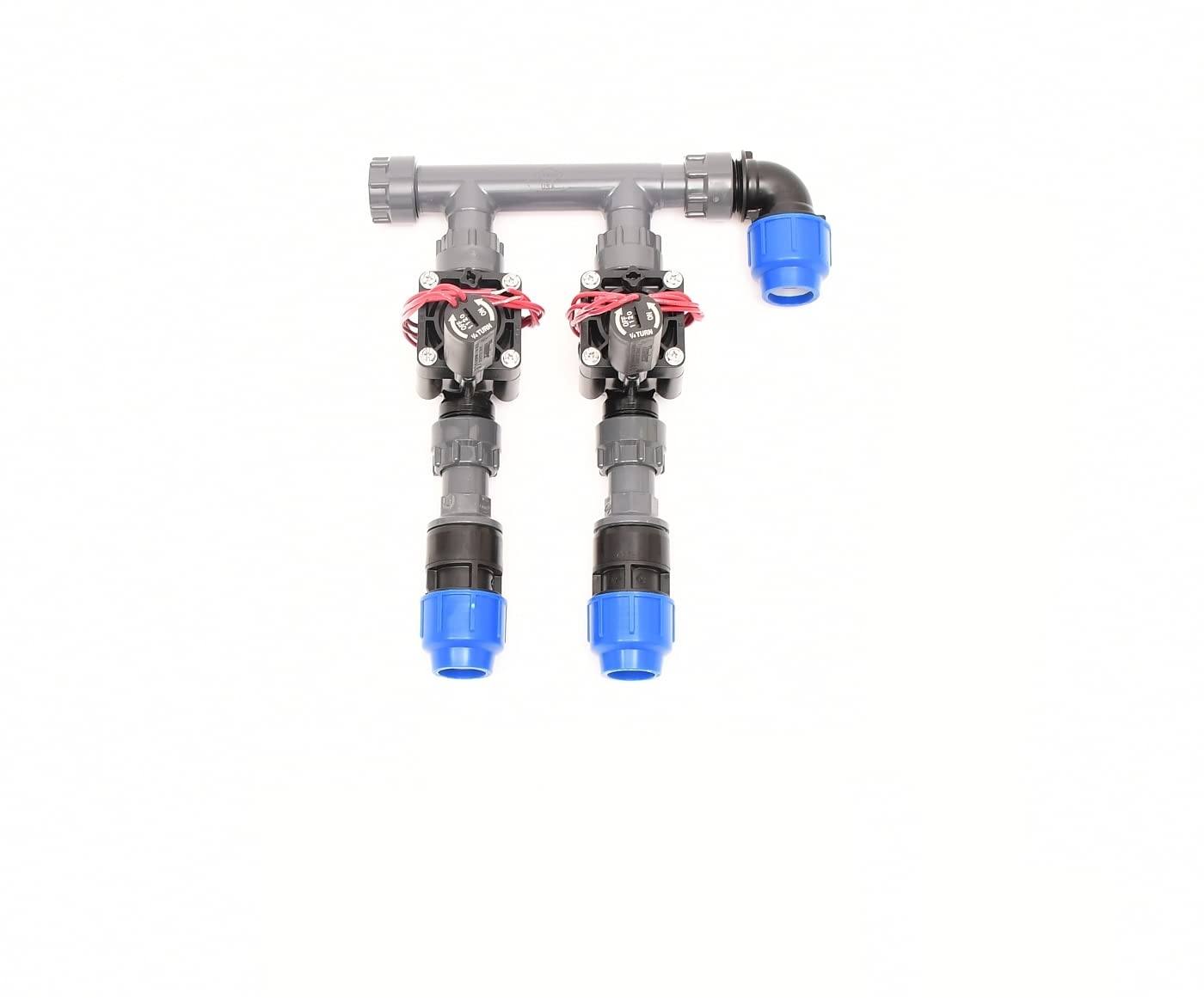 Plug&Rain 2er-Ventilverteiler mit Hunter PGV, 25 mm (3/4") Eco