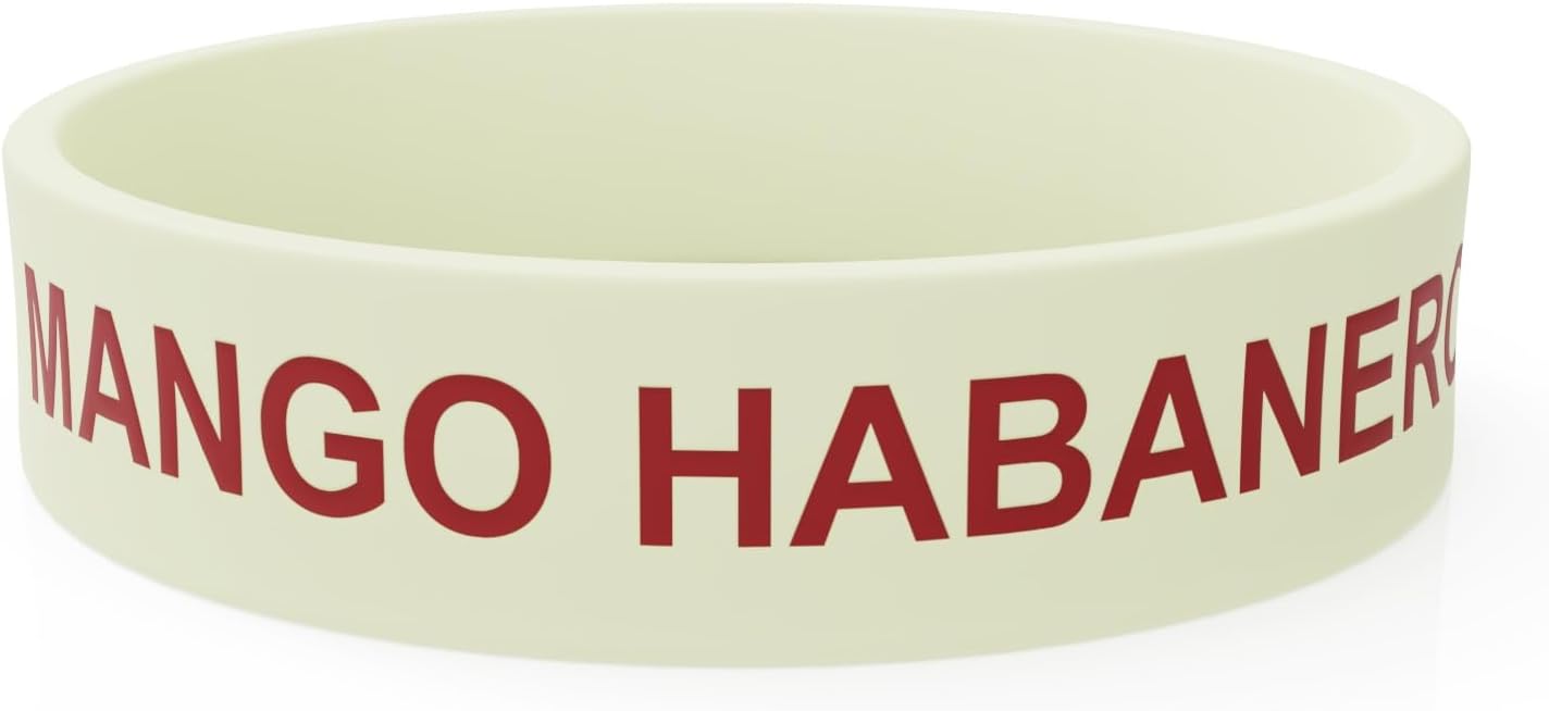 Rousse Bands "Mango Habanero" Name Squeeze Bottle Label, Dressing Identifier, Condiment Dressing Condiment Label, Dressing ID Label, Tartar Sauce Dressing Squeeze Bottle Label,