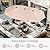 Sophia & William Patio Set with Umbrella 8 Pieces Outdoor Dining Set for 6 with 13ft Double-Sided Patio Umbrella Beige, 6 x Swivel Patio Chairs, 1 Metal Table for Lawn Garden