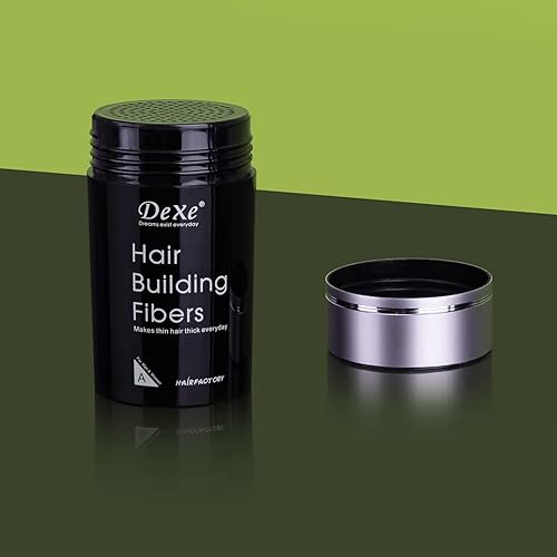 Miniatura 9 de Fibras de construcción de cabello de color marrón oscuro, engrosan instantáneamente el cabello adelgazante para hombres y mujeres