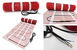 Heat Up Electric Underfloor Heating Sticky Mat 200w per m² for Stone Tiles Laminate Ceramic Porcelain etc (5m x 0.5m)