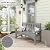nalone Outdoor Bench, HDPE Patio Bench, Rot-Proof Porch Benches (Grey)