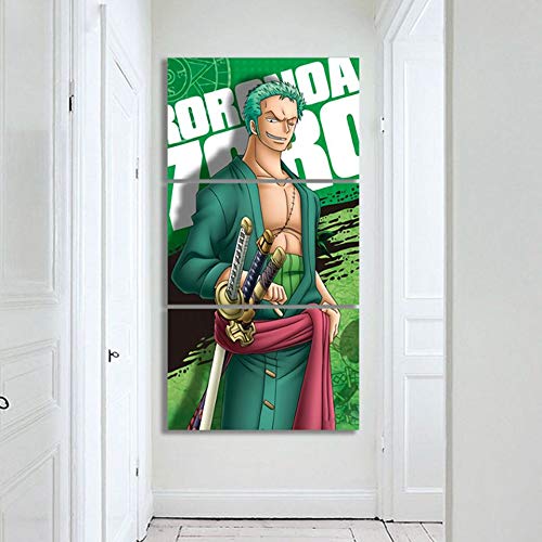 Tableau sur toile modulaire style affiche anime pour salon - 4