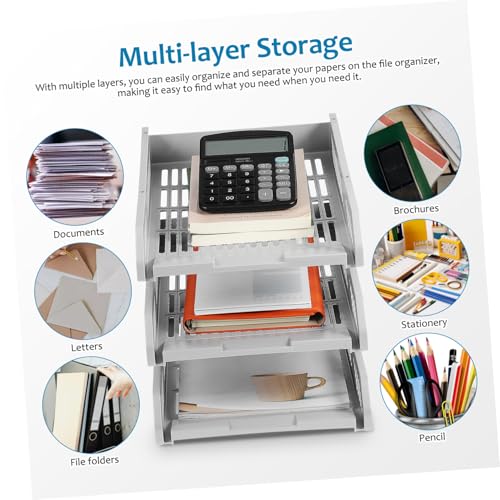 Organiseur de bureau horizontal pour documents et dossiers - 6