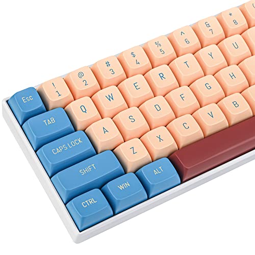 Image of surmen Custom 160 Keycap Set CSA Profile Doubleshot Ball Shape Caps Cherry-MX Style US /ISO Layouts for 60%, 65%, 75%, TKL Mechanical Keyboards (Gong)
