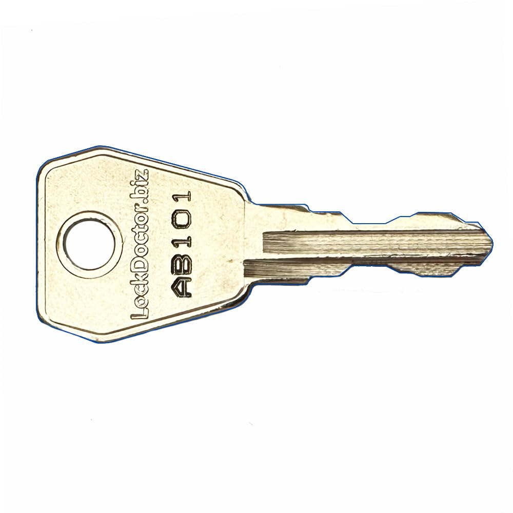 Lockdoctor.biz Silver Replacement Bisley Office Furniture Keys (Range Ab001-Ab999) | Ab Series Key | Desks, Pedestals, Filing Cabinets, Cupboards, Tambour Units, Storage Lockers & More | Key Number Required