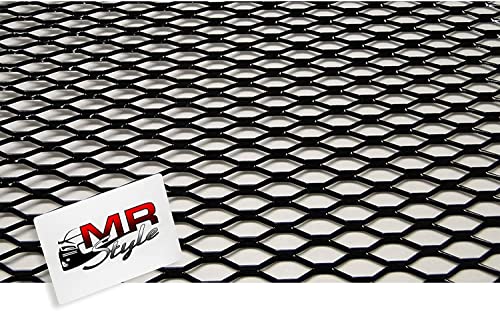 MR-Style Alu Renngitter | Grillgitter | Racegitter | Streckgitter, 100 x 33cm schwarz | TUNING | STYLING | das Qualitativ hochwertige Gitter