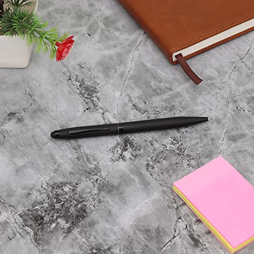 Image of Personalised Metal Pen with Name, Logo, Pack of 1 (Matt Black Stylus)