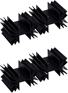 4 PCS Aluminum Heat Sink Heatsinks Module Cooler Fin with 2-Pin for Mos Transistor Triode 35 * 42 * 25.4MM