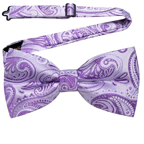 Image of YourTies Bow Ties for Men Pretied Bowties Solid Color Satin Bow Tie Formal Business Tuxedo Wedding Party Prom