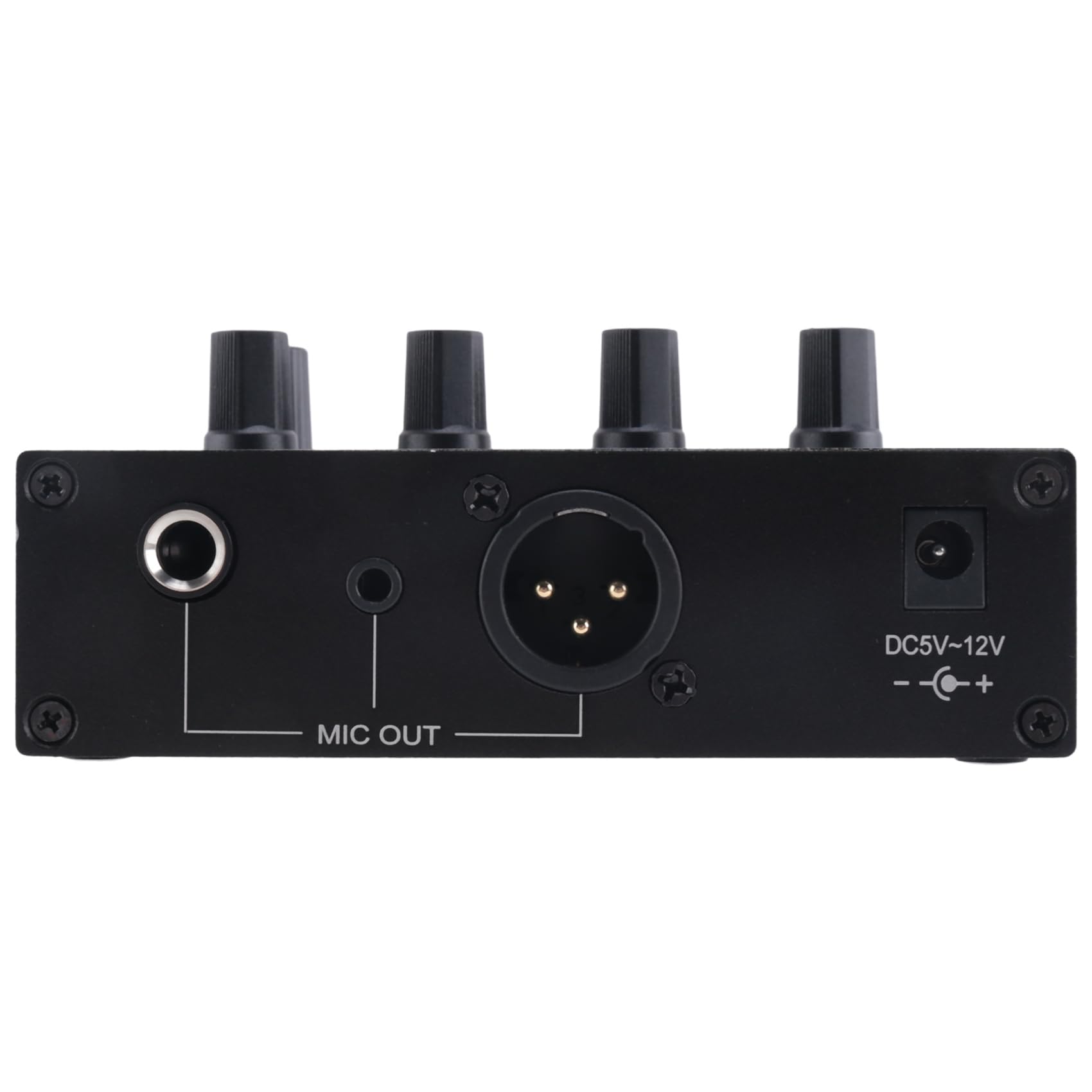 2X MIC-60 ÉGaliseur 3 Bandes Préampli Microphone Équilibré Préamplificateur de Microphone avec Câble CC et Câble 3,5 mm