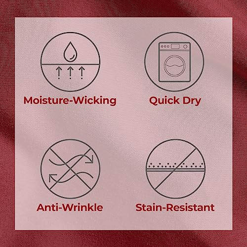 Image of Mellanni Split King Sheets Set - 5 PC Iconic Collection Bedding | Hotel Luxury, Extra Soft, Cooling Bed Sheets - Wrinkle, Fade, Stain Resistant (Split King, Brick Red)