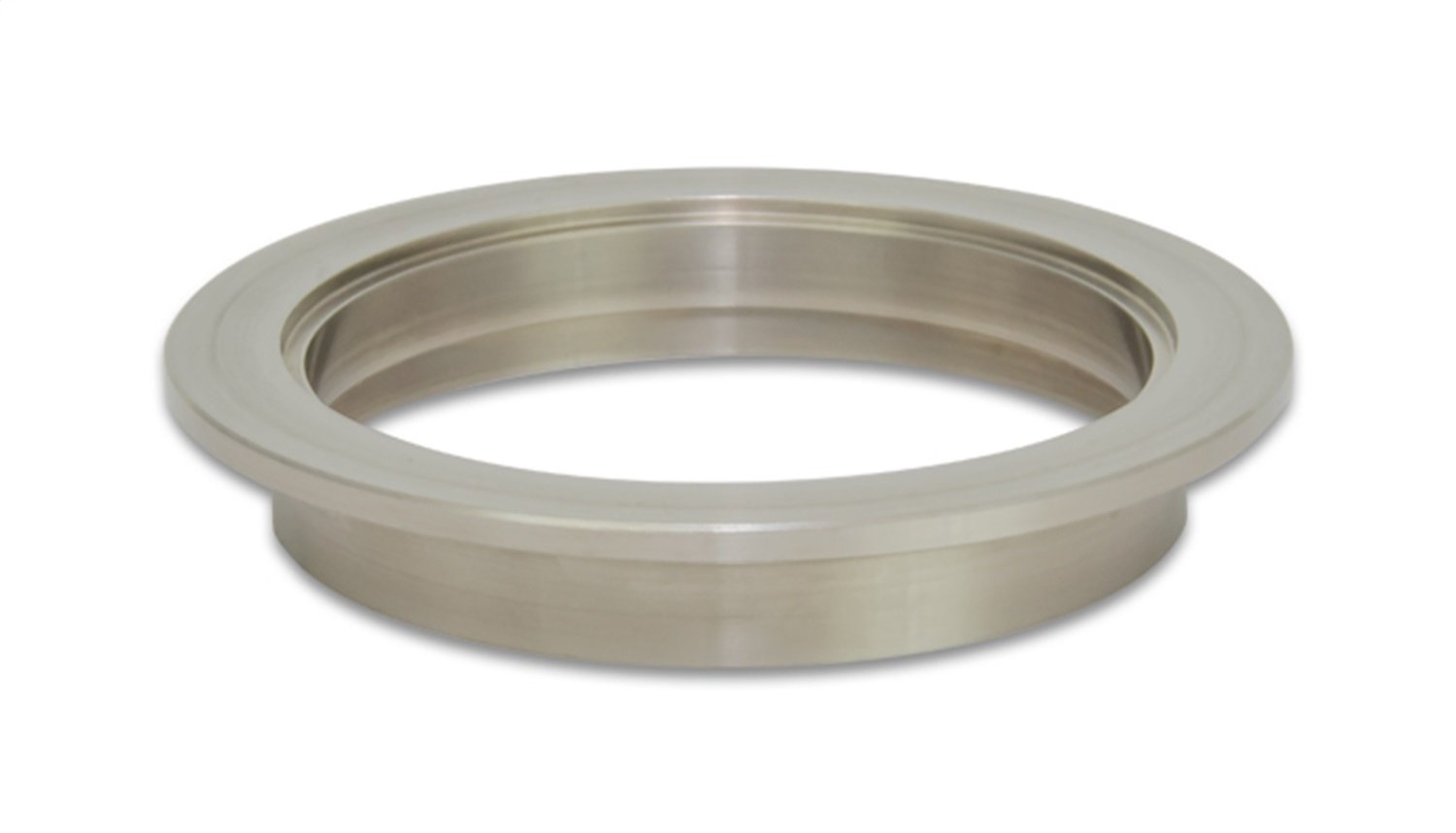 Vibrant Power 12490F Exhaust Flange, V-Band style, Female Flange, 2.50 in Pipe/Tube Diameter, 3.19 in. Flange Diameter, CP2 Titanium, each