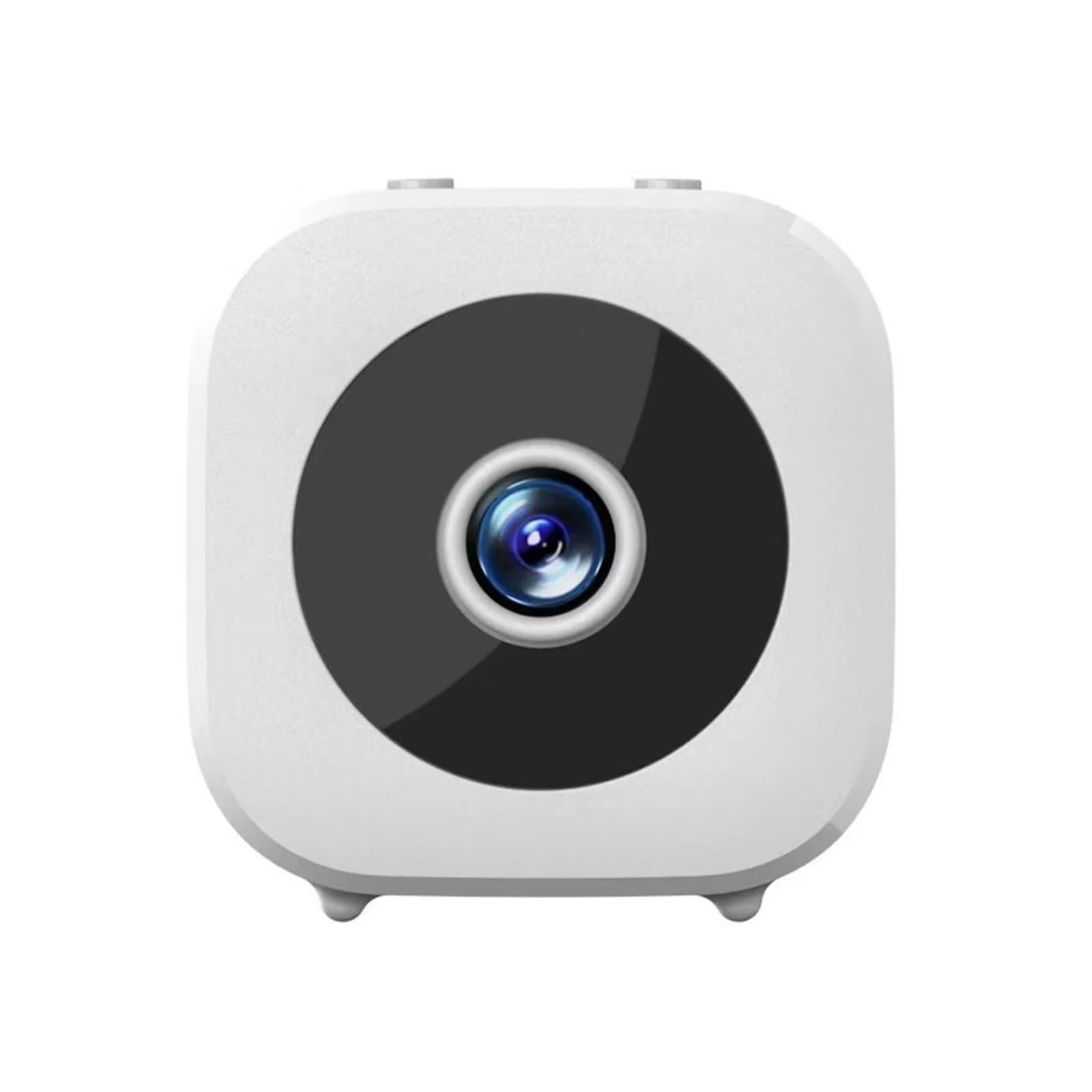 Ncaevgxrwjt White Compact Wireless Bluetooth Security Camera, Battery Powered Surveillance Cam With Sd Card Local Storage(White)
