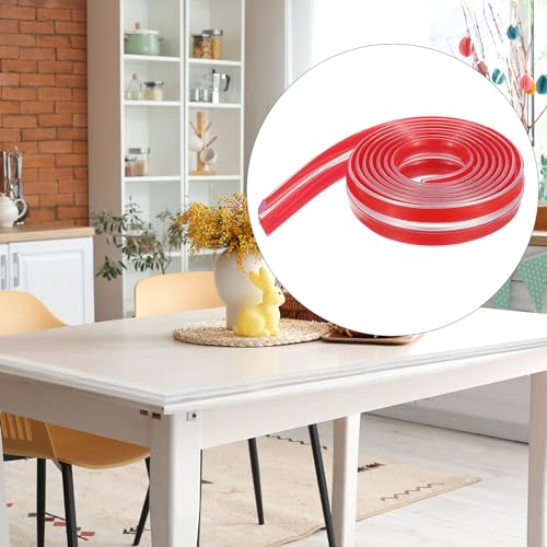 Image of PATIKIL Edge Protector Strip, 0.79IN x 13FT Children Proofing Silicone Soft Clear Corner Protectors Pre-Taped Strong Adhesive for Cabinets Tables Drawers