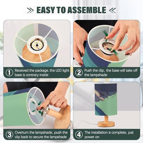 Lámpara de Mesa FRODOTGV Verde con USB para Niños miniatura 4