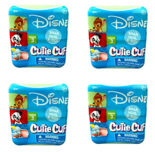 Disney Cutie Cuff Plush Slap Band - Steering Wheel Buddy - Mystery Capsule (1 of 6 Figures at Random) Collect Them All! ((4) Series 3 Mystery Capsules) — image 1