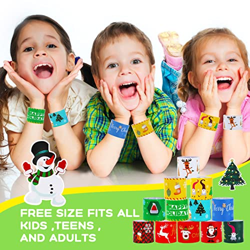 image for YOGINGO 40 PCS Slap Bracelets for Kids Birthday Party Favors Treasure 