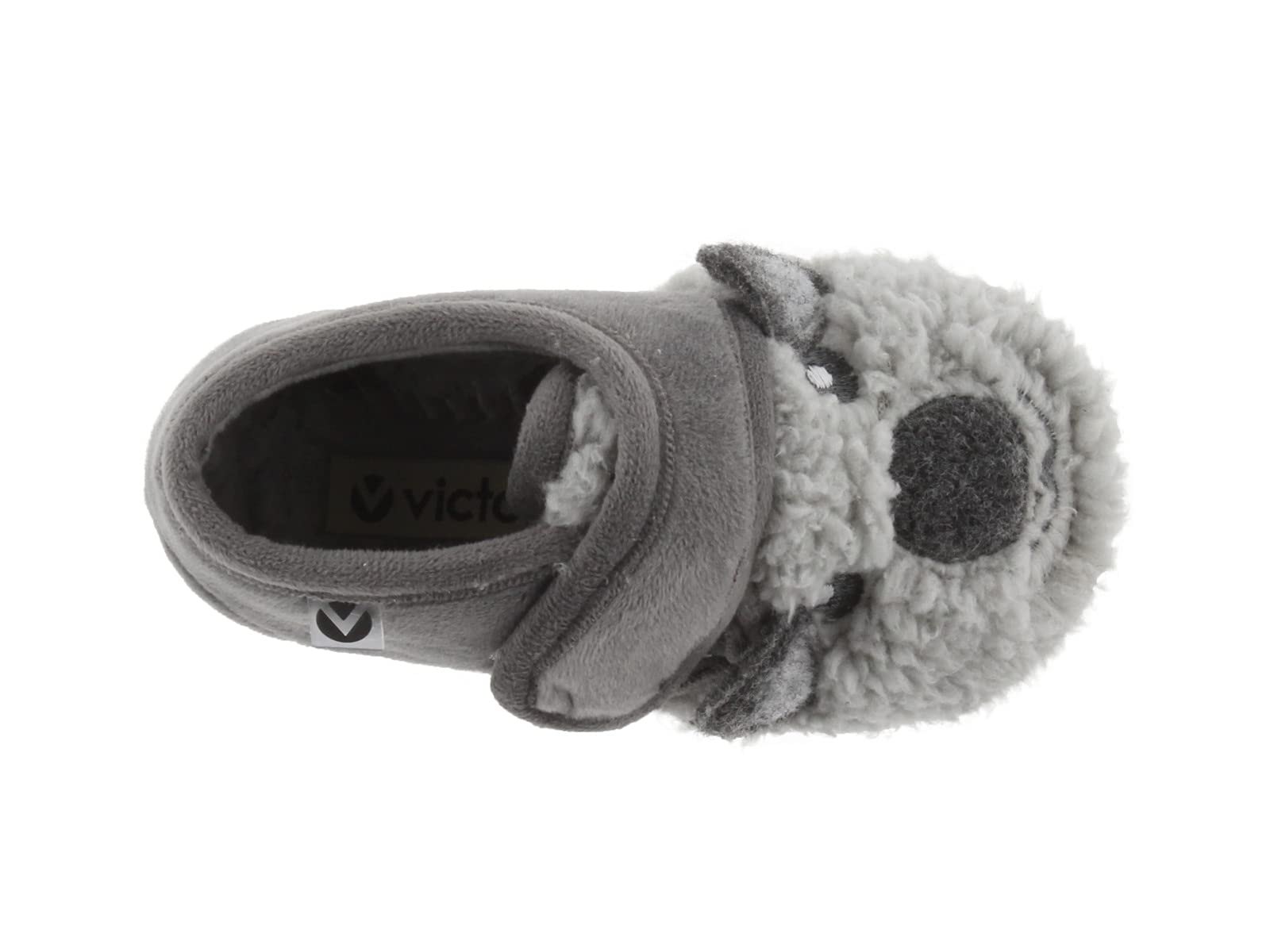 victoria Geschlossene Hausschuhe Ojalá 105119 | Fell Tierchen & Klettverschluss & Passende Sohle für Kinder Unisex