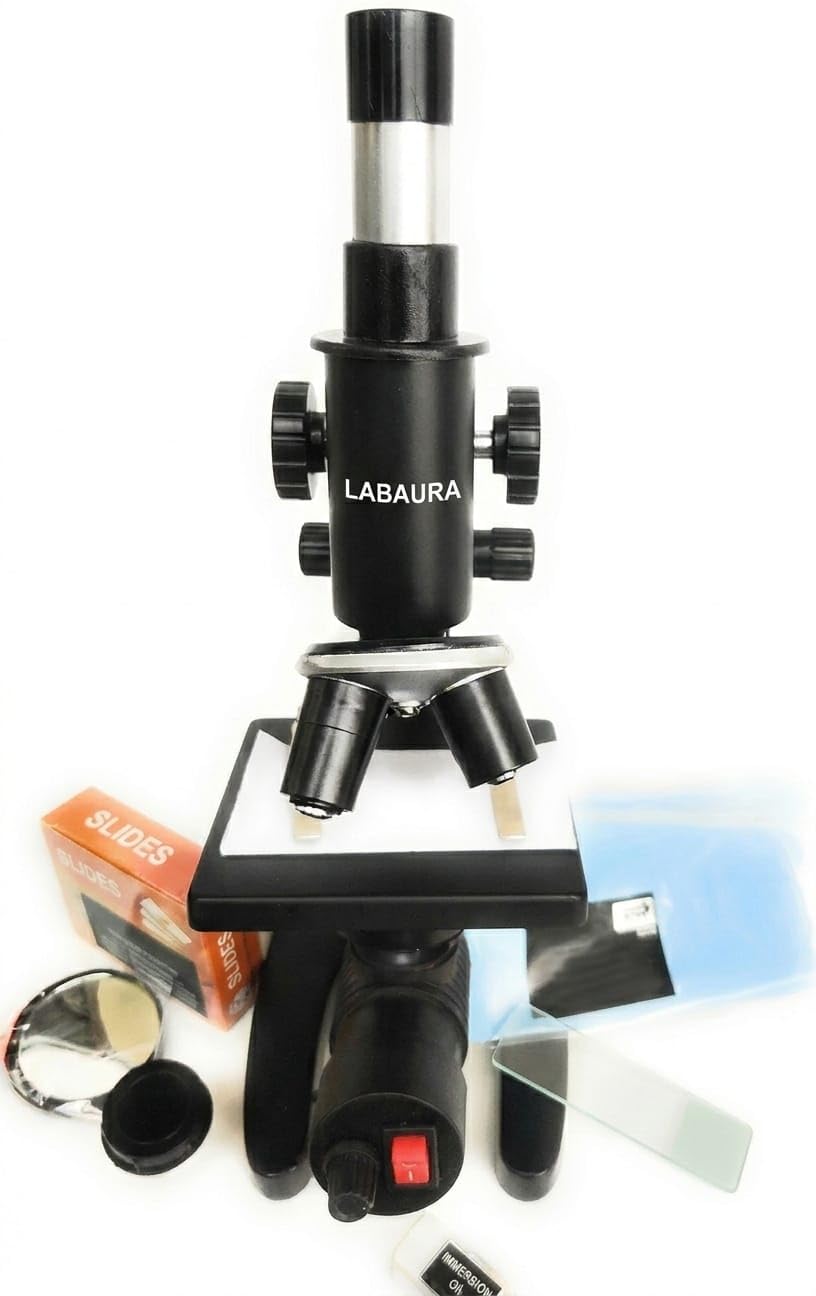 High-Power Laboratory Microscope - Professional Compound Microscope with LED Illumination, Black - Includes Prepared Slides and Essential Accessories Kit for Students & Lab Research-image-43