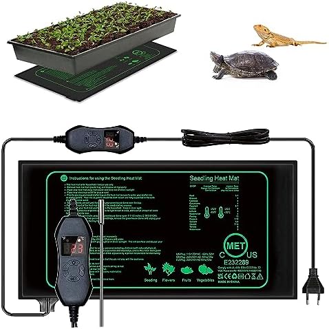 LYPPUL Heizmatte 25x52cm - 20W Pflanzenheizung Für Sämlinge & Reptilien