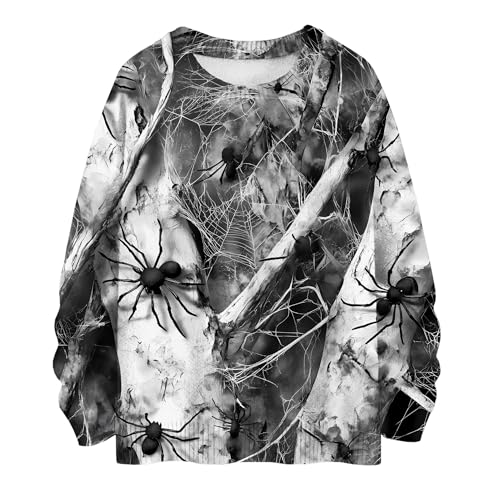 Camouflage Camo Black White Spider Web Pullover Hoodie Nature Aesthetic Streetwear Men Women Unisex