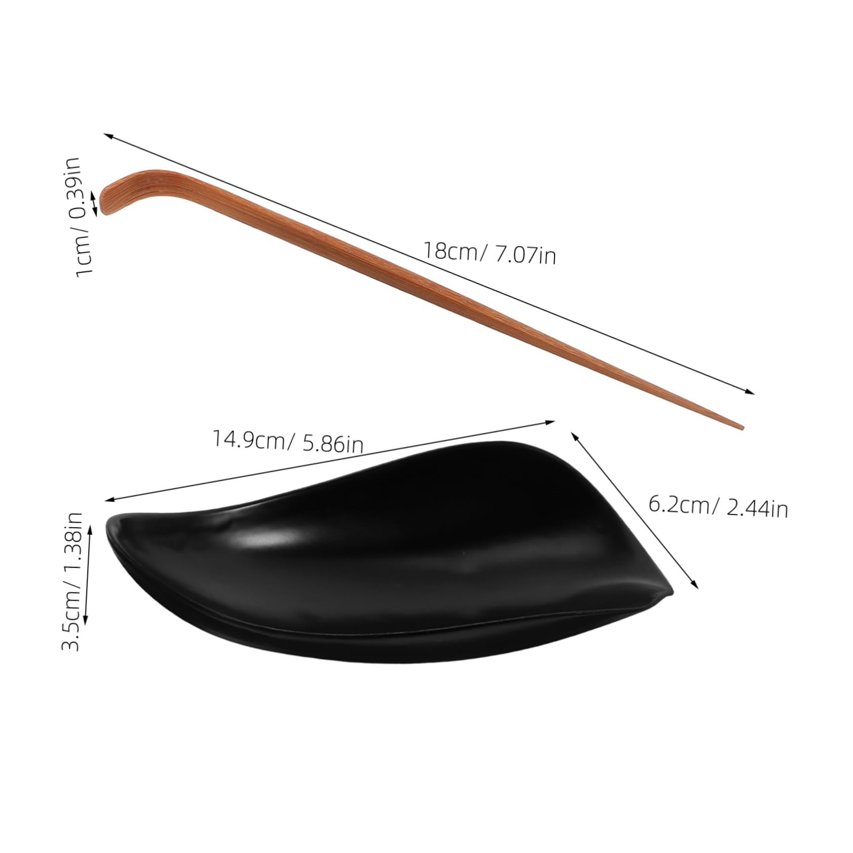 Happyyami Tea Drinking Experience Classic Chinese Tea Spoon Set Ceramic Tea Scoops