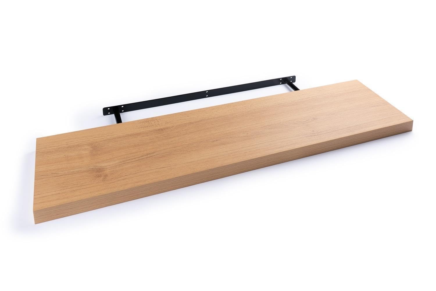 Wandboard - 100 x 23,5 cm - Wildeichedekor - MDF - PVC - 2er Set