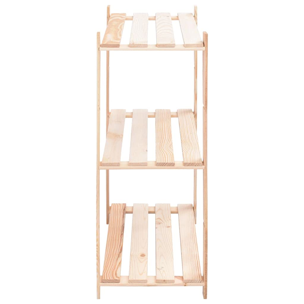 vidaXL 3X Estanterías con 3 Niveles Estantes Repisas Librería Mueble de Despacho Salon Casa 150 kg Madera de Pino Maciza