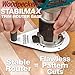 Woodpeckers StabilMax Trim Router Base, Phenolic, USA Made, Universal Compact Palm Router Base Compatible with Porter Cable Style Template Guide Bushings - SMTROB-M-23