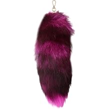 Fox Tail Keychain Long, Furry Wolf Tail Faux Fur Keyring,Party Costume,Creative Bag Accessories,Handbag Keychain