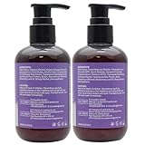 Sulphate Free Rosemary Oil Biotin Shampoo w/Scalp Massager & Argan Castor Oil Keratin Rice Water Conditioner Sets for Women's Hair Growth & Thickening - 2 in 1 Set - Image 7