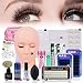 19pcs False Eyelashes Extension Practice Exercise Set, Professional Flat Mannequin Head Lip Makeup Eyelash Grafting Training Tool Kit for Makeup Practice Eye Lashes Graft
