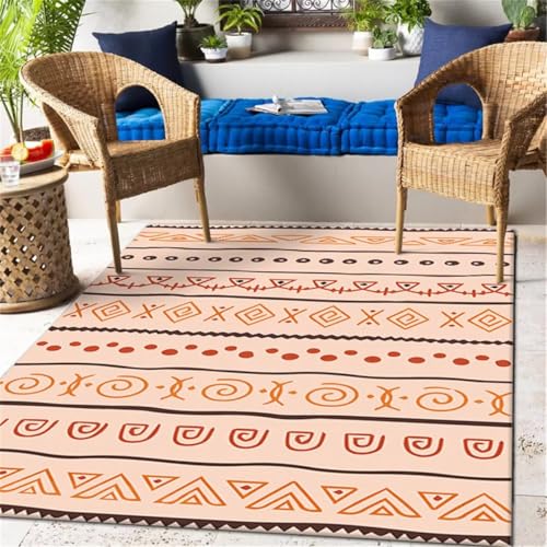 Tapis rectangle rose 120X160CM sur mesure pour bureau ado et dressing - 2