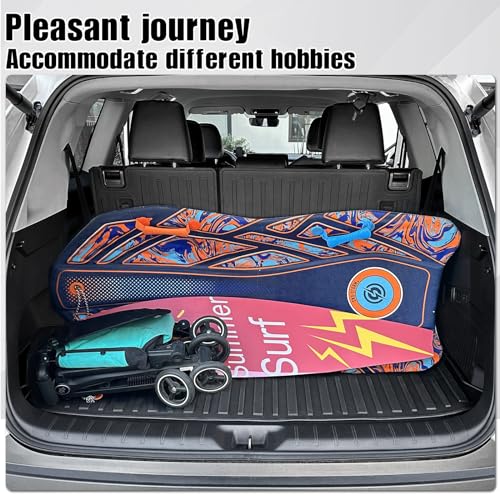 Image of Cargo Mat with Backrest Mat 2-in-1 for 2024 2025 2026 Toyota Grand Highlander Car Mat Accessories, TPE All Weather Cargo Liner Trunk Mat(Grand Highlander-2 in 1 Trunk Mat)